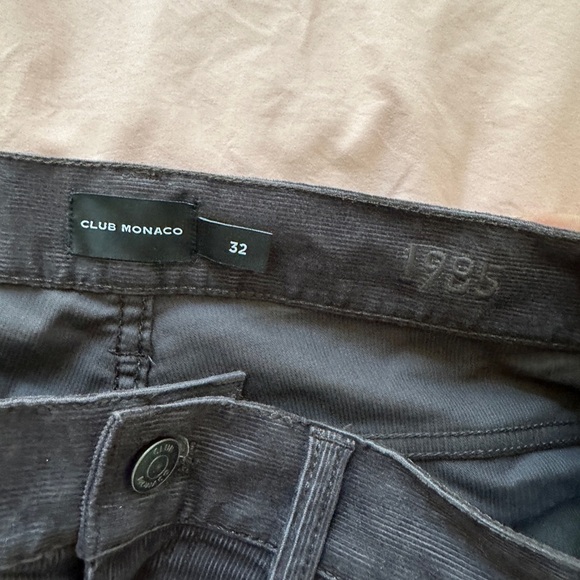 Club Monaco Brown Corduroy Slim Straight Leg Women’s Jeans Pants Casual size 32 - Picture 6 of 7